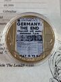 2020 The VE Day Chronicle GOLD PLATED Crown Coin "The Leader" With COA