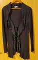 Shirt Jacke Damen  mit Volant Gr.40/42 schwarz