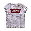 Levi's® The Perfect Tee Big Logo Crew Neck Cotton T-Shirt Top Damen Weiß | L