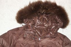 ~Luxus-Daunenjacke~34~36~XS~158~164~Wende-Winterjacke~Jacke mit Pelzkapuze~