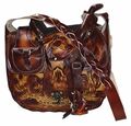 Tasche Handtasche Schultertasche Westerntasche Sattel 100% Leder