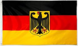 Deutschland Flagge Fahne mit Adler wetterfest | 90 x 150 cm oder 60 x 90 cm