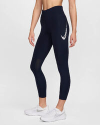 Nike Damen Fast 7/8-Leggings Lauftight Laufhose Obsidian FN3268-451