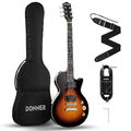 Donner DLP-124 Elektrische Gitarre mit tasche E-Gitarre H-H Pickups Solidbody