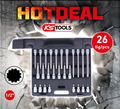 KS TOOLS 1/2" XZN Steckschlüssel-Satz, 26-tlg HOTDEAL