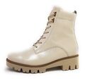 Gabor Comfort Flauschfutter H Damenschuhe Schnürstiefel Beige Freizeit