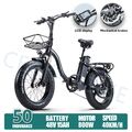 20 Zoll E Bike 48V 15Ah Elektro Fahrrad 25km/h Mountainbike Moped E Fatbike MTB