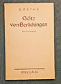 Johann Wolfgang von Goethe: Götz von Berlichingen - Ein Schauspiel (Reclam)