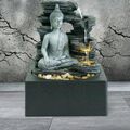 Buddha Wasserspiel Indoor Outdoor LED Brunnen Wasserfall Gartendeko