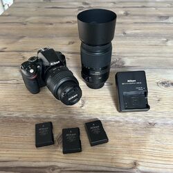 Top Angebot ! Top Zustand ! Nikon D 3200 Kamera Set mit 2 Objektiven + Extras !