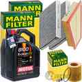 MANN INSPEKTIONSPAKET+5L MOTUL EFE 5W-30 ÖL passend für BMW 5er F10 528i xDrive