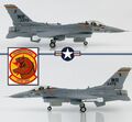 Hobby Master 1/72 HA3821 Lockheed F-16C USAF 527th AGRS Bentwaters Aggressors