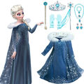 Kinder Mädchen Elsa-Prinzessinnenkleid Kleid Frozen 2 Prinzessin Cosplay Kostüm