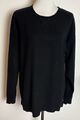 Massimo Dutti Herren Caschmere Strick Pullover Langarm Schwarz Gr.L