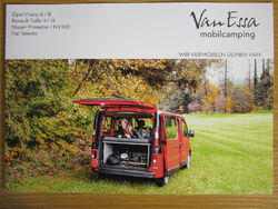 VanEssa mobilcamping Opel Renault Trafic Nissan FIAT Minivan Campervan Prospekt