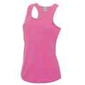 Vegan Sport Tank Top Ringer Rücken Rundhals in 13 Farben Gr.XS,S,M,L,XL neon 015