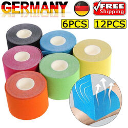 12 Rollen Kinesio Tape Kinesiologie Tape Sporttape Tapeverband Luftdurchlässiger