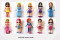 Lego Friends - Figuren Minifiguren Mädchen Emma, Stephanie, Olivia, Mia, Andrea