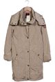 MILESTONE Mantel Damen Jacke Parka Gr. EU 42 Daunen Beige #n92nt28