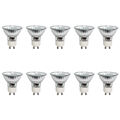 10x Halogenlampe Reflektor 50W GU10 Alu 230V warmweiß dimmbar Strahler flood 38°