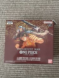 One Piece Card Game OP-02 Paramount War Booster Box Brandneu UNSEALED Descripti