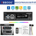 Autoradio Mit CD DVD Player MP3 USB FM Bluetooth AUX Eingang Radio Single 1 DIN