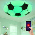 Smart Home LED Fußball Kinder Lampe Glas Alexa Decken Leuchte RGB Google dimmbar