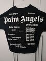 Orig. Palm Angels Oversize Tshirt Allover Print Schwarz Black XL TOP!