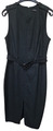 Dorothy Perkins Damen Kleid Etuikleid mit Gürtel Casual Elegant Schwarz Gr. 38