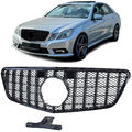 Sport Kühlergrill Schwarz Glanz passt für Mercedes E W212 S212 ab 2009-2013