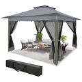 Pavillon 3x3m/3,6x3,6m Faltpavillon Gartenzelt Partyzelt Wasserdicht Festzelt