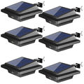 6 X 40LEDs Solarleuchten für Dachrinnenleuchte mit PIR-Sensor f.Garten, Weg,Zaun