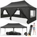 3x3m/3x6m Faltpavillon Pavillon Gartenzelt Partyzelt Stabil Faltbar Wasserdicht