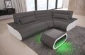 Leder Sofa Eckcouch Designersofa Couch Leder Eck Ledersofa Concept L Form Mini