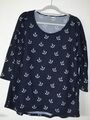 Modisches, tolles Shirt  Langarmshirt Pullover Gr. XL only Anker