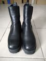 Damen Leder Stiefeletten von Tamaris Gr. 40 in schwarz