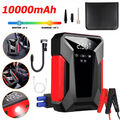 Auto KFZ Starthilfe Jump Starter 10000mAh Powerbank Kompressor Luftpumpe Notfall