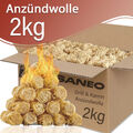 2kg Öko Anzündwolle Holzwolle Kaminanzünder Grill Kamin Ofen Holz Feuer Anzünder