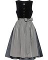 Luis Steindl Midi-Dirndl midi Dirndl V-Ausschnitt Jacquard-Muster NEU