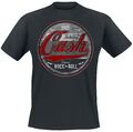 Johnny Cash T-Shirt Herren Original Rock n Roll Red/Grey schwarz