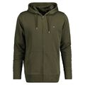 GANT Herren Sweatjacke - REGULAR SHIELD FULL ZIP HOODIE, Kapuze, Baumwoll-Mix...