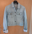 Jeansjacke blue Denim hellblau Gr. 38-40 M mit Spitzendetails