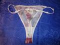 TCM Damen String Rosa Blumen Gr. 42 Panty Slip Tanga Hipster