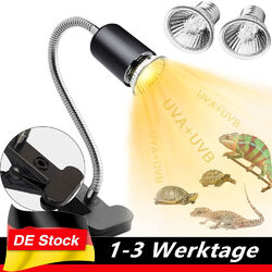 Schildkröten Wärmelampe Sonnenlampe E27 UVA/UVB Reptilienlampe Sondenleuchte DHL