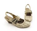 Pumps Marco Tozzi Slingbacks Klettverschluss Spange Sandalen Kunstleder Gr. 39