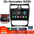 DAB+ Für Mercedes Benz CLK W209 C209 Carplay 4+64G Android 13 Autoradio Navi GPS