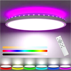 36W RGB LED Deckenleuchte Sternenhimmel rund Smart Deckenlampe Dimmbar mit FB