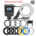 New Macro LED Ring Flash Light RF 550D For Nikon Canon Olympus Fuji DSLR Cameras