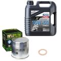 BMW K 75 S ABS 75/K569 Bj. 1985, LIQUI MOLY 15W-50 Street 4L, HiFlo Ölfilter Set