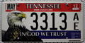 Tennessee USA Nummernschild Adler Motiv Eagles Kennzeichen License Plate [3313]